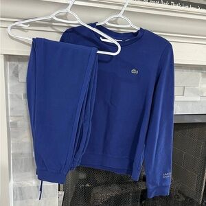 Lacoste Blue Crewneck Sweatshirt and Joggers Set